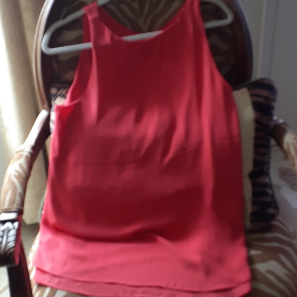 Fleur Bleve top sleeveless coral size L chiffon look very elegant look.💄💄 - Picture 6 of 11